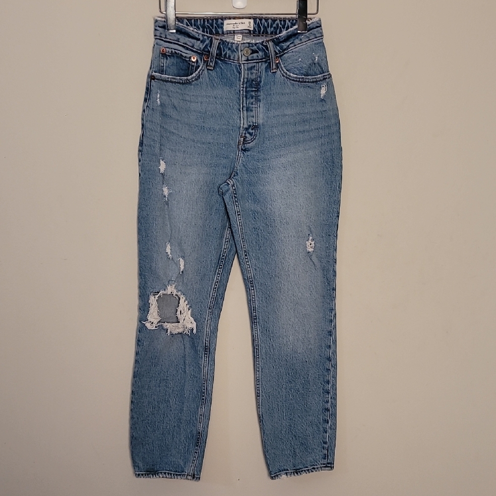 Abercrombie & Fitch Curve Love The Dad High Rise Sz 25
